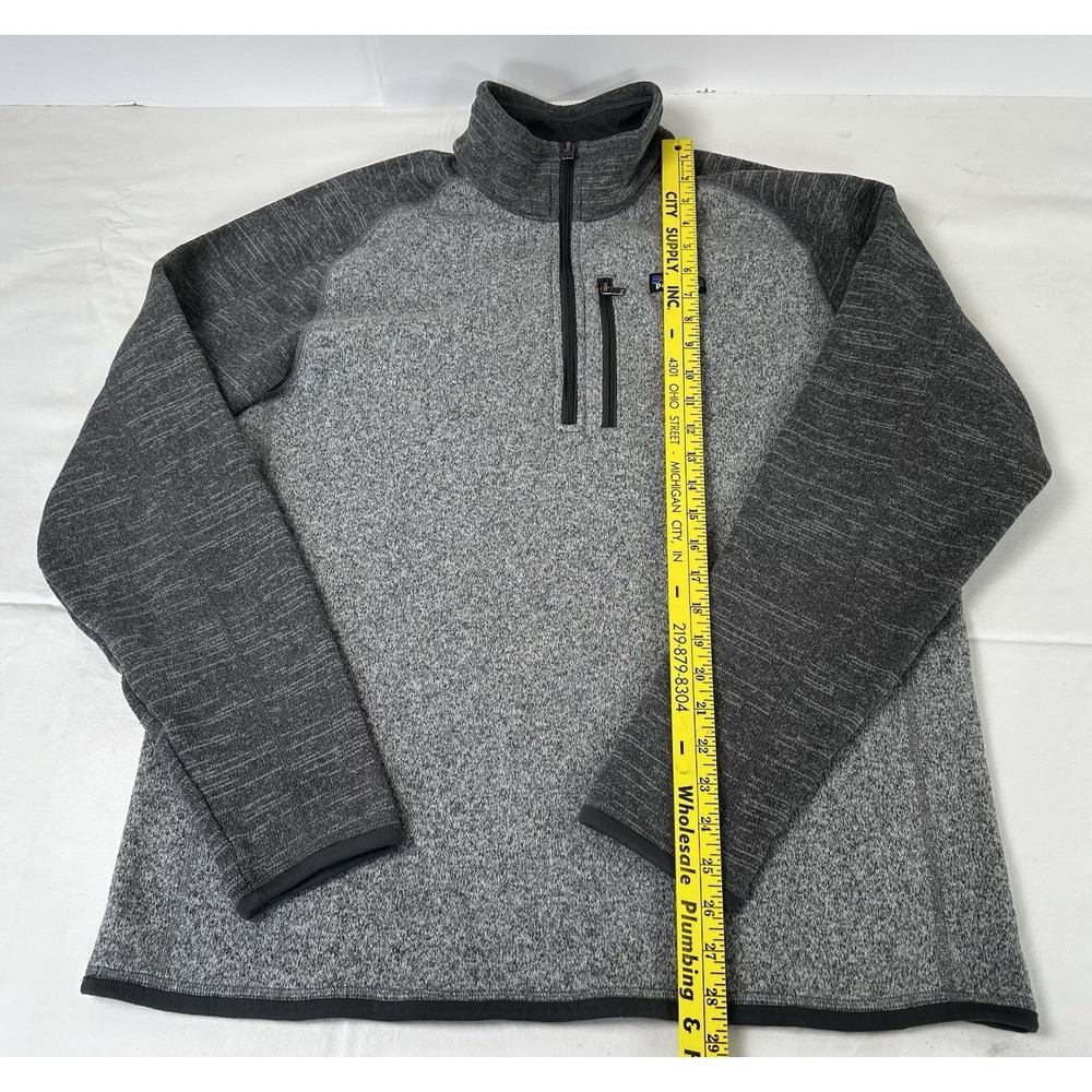 Patagonia Better Sweater 1/4 Zip Fleece Men's XL Nickel With Forge Grey - Picture 5 of 10